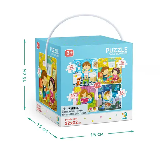 Дитячий пазл "Мій День" DoDo 300130, 4в1 - фото 2