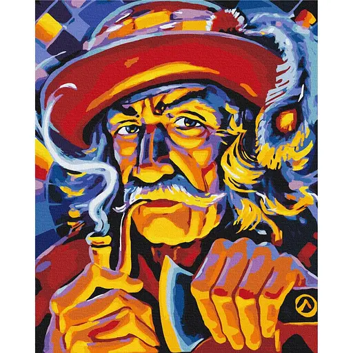 Картина за номерами Дідусь з гір Oleg Loburak Brushme 40x50 см кольорова 000277428