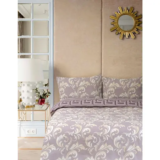Комплект постельного белья Iris Home Sigma Евро Кофейный 000165394
