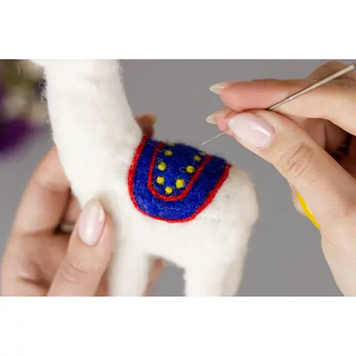 Набір для творчості "Лама" ВАЛ-008 валяння іграшки - фото 3