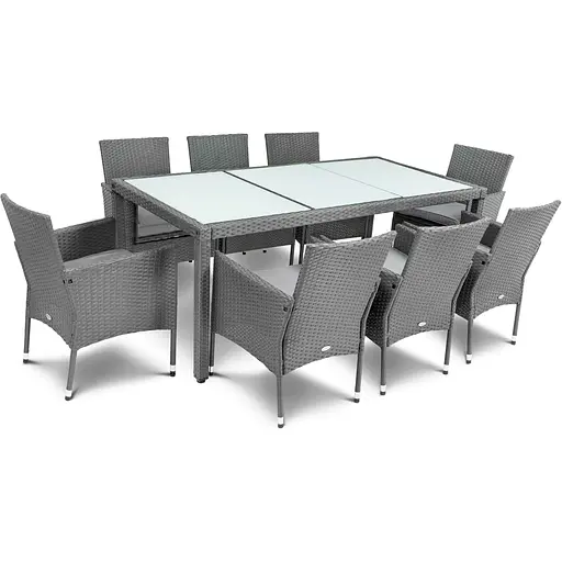 Садовая мебель Di Volio Verona 8+1 серая