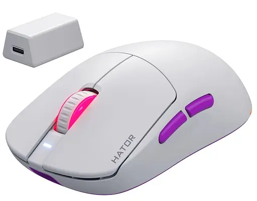 Миша HATOR Quasar 3 ULTRA 8K Wireless White (HTM771) - фото 2