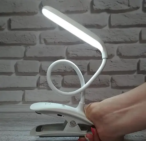 Настільна лампа Remax RT-E195 White + сенсор + прищіпка + microUSB + 3 режими світіння - фото 9