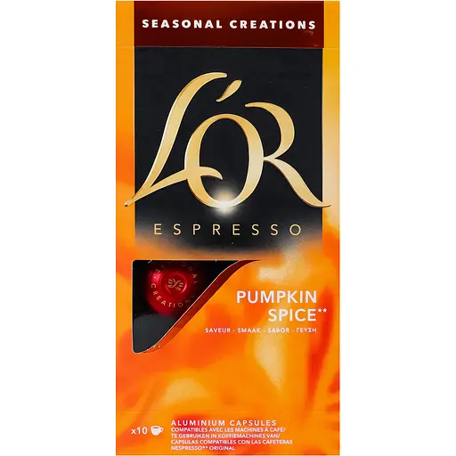 Кофе молотый L'OR Pumpkin spice в капсулах 520 г (10 шт. х 52 г)