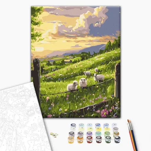 Картина по номерам "Весенняя поляна" BS54293, 40х50 см - фото 2