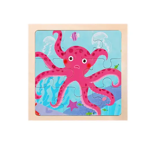 Пазлы-вкладыши деревянные, 9 элементов, C66105 (в ассортименте) - фото 6