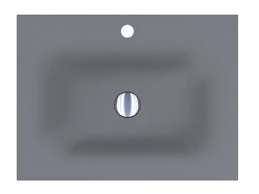 Умивальник Miraggio Jessel 600 mirastone gray 0001463, Сірий - фото 3