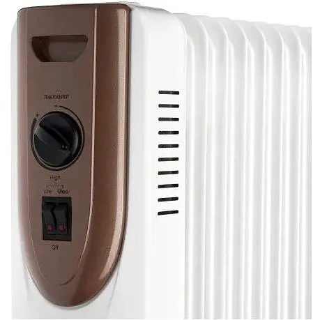 Масляный радиатор Ardesto 2.5 кВт площадь обогрева 25 кв.м напольный белый11 секций (OFH-11X1) - фото 3