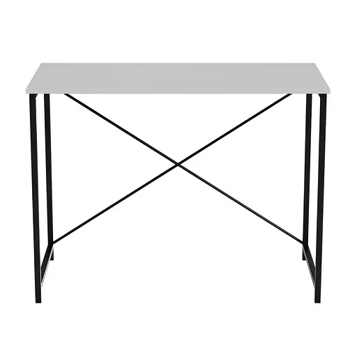 Стол письменный Line Лайт Ferrum-decor 750x1000x500 Черный металл ДСП Белый 16 мм (FRD-104836)