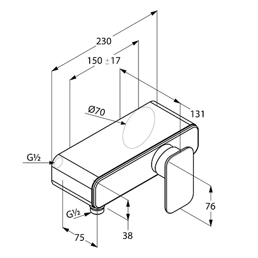 Змішувач для душу Kludi E2 497140575 - фото 2