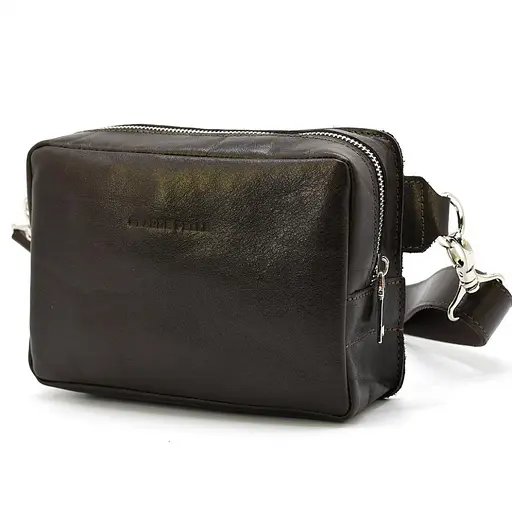 Чоловіча шкіряна бананка GRANDE PELLE sum0026729 - фото 1