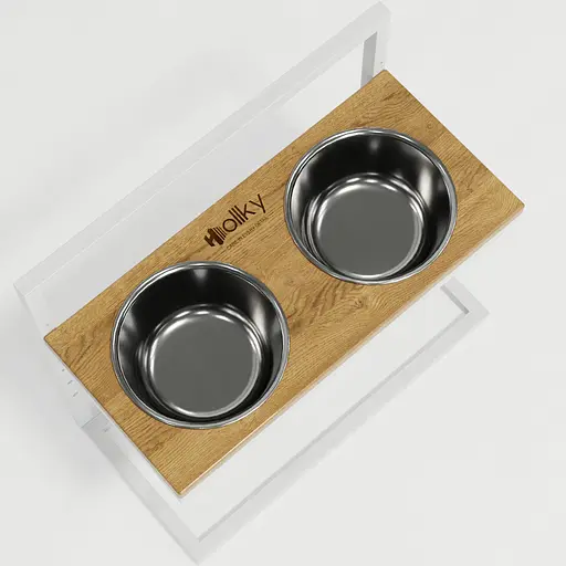 Hollky Flex L — регулируемые миски на подставке для больших собак (2 × 1.8 л) - фото 7