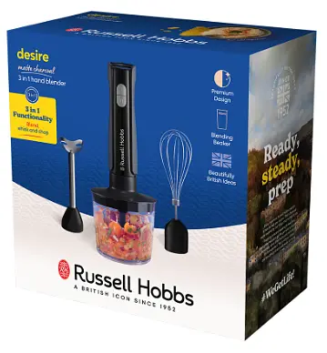 Погружной блендер Russell Hobbs 27141-56 Matte Charcoal 3 in 1 Hand Blender (7030808) - фото 3