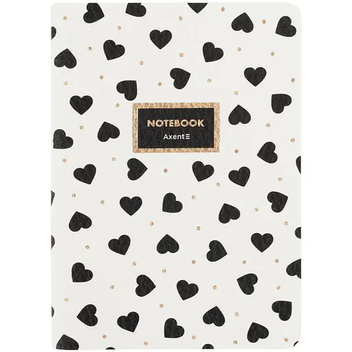 Книга записна Axent Partner Black&White A6 60 аркушів у клітинку (8711-7-A)