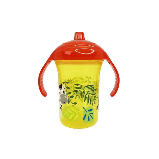 Пляшечка пластикова з ручками "Зебра" MGZ-0323(Yellow) 250 мл - фото 2