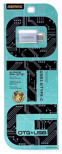 Перехідник Remax OTG Type-c RA-OTG1 Silver - фото 2