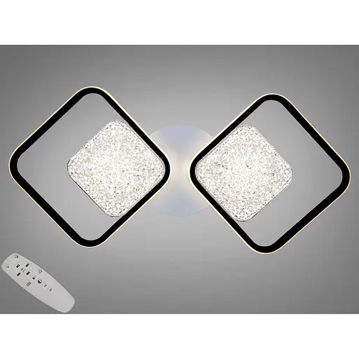 Люстра стельова Diasha LED біла чорна 130W димер - фото 1