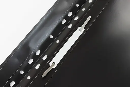 Папка-швидкозшивач E38504-01 Economix з прозорим верхом А4 з перфорацією глянець, чорний (4044572315106) - фото 3