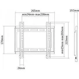 Настенный крепеж Brateck KL22-22F - фото 2