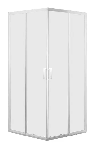 Душевая кабина квадратная Eger Vi`z New WZ 95x95 раздвижная стекло Zuzmara без поддона white 599-066WZ/1, матовый, белый - фото 1