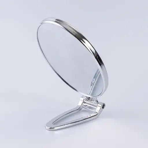 Дзеркало косметичне Salon Professional настільне 6 дюймів для щоденного макіяжу овальне сріблясте - фото 2