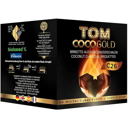 Вугілля кокосове Tom COCO (Cococha) Gold C26 1кг - фото 1