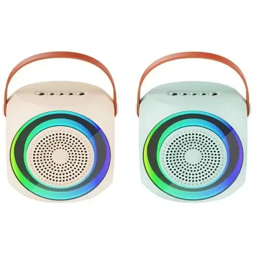 Акустична система XO F42 Dazzling RGB bluetooth Karaoke Stereo with Microphone Синя - фото 1