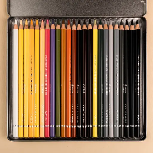 Набір олівців кольорових 99IDEAS "Color Expert" 24 кольори, Animal Set, металева коробка, 99CE-24ANIM - фото 5