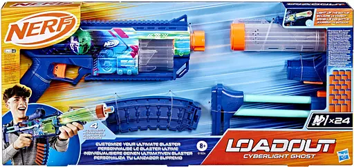  Бластер іграшковий Hasbro Nerf Loadout Cyberlight Ghost із LED-підсвіткою (G1824)