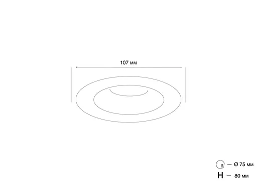 Точковий світильник MJ-Light SL7468-3-12W BK+GD 3000K - фото 2