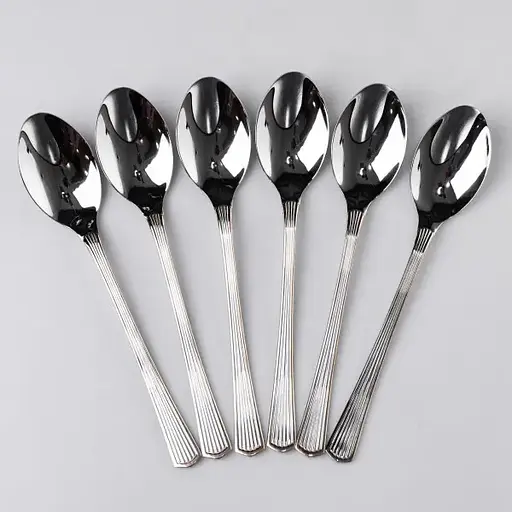 Набор столовых ложек Yiwu 6 штук из нержавеющей стали 21 см ложки столовая посуда нержавейка питание HP-16978-01 - фото 1