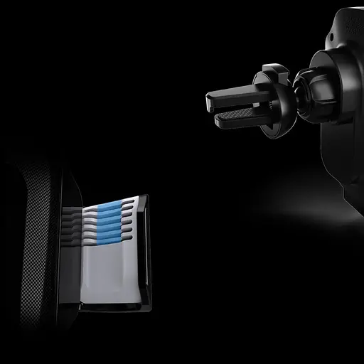 Автодержатель X15 с беспроводной зарядкой 15W черный - фото 4