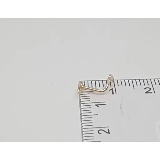 Золотая серьга-пирсинг в нос Dear. 1013 - фото 4