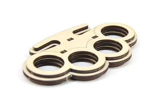 Дерев'яний конструктор "Кастет" 6 деталей - фото 3