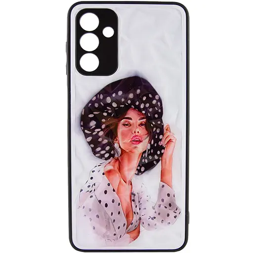 TPU+PC чохол Prisma Ladies для Samsung Galaxy A34 5G Girl in a hat - фото 2