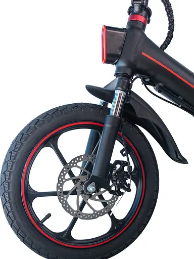 Електровелосипед OUXI V5, 400Вт, 48V, макс. швидкість 25 км/год, запас ходу 70 км, складаний, чорний - фото 7