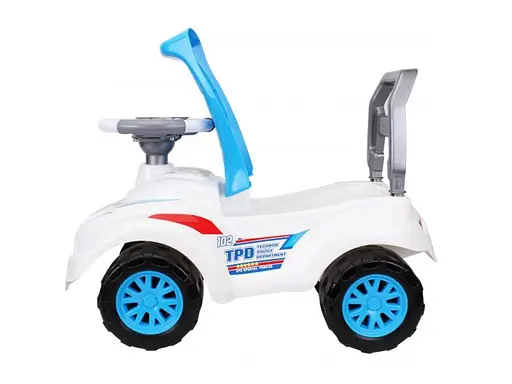 Автомобиль для прогулок - толокар с музыкальным рулем ТехноК (белый) - фото 4