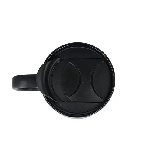 Керамічний кавовий кухоль OldBro BlackWhite 400 мл з корковим дном і кришкою - фото 4