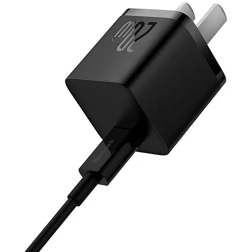 Зарядное устройство Baseus GaN5 Fast Charger USBC 20W CN + Superior Cable Type-C to Lightning PD 20W 1m Set (Mini) Black (CCGN040101) - фото 4