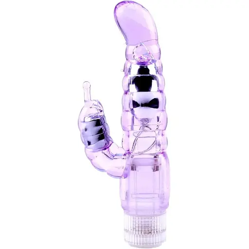 Вібратор-кролик Crystal Jelly My Dual Pleasure 21 см фіолетовий