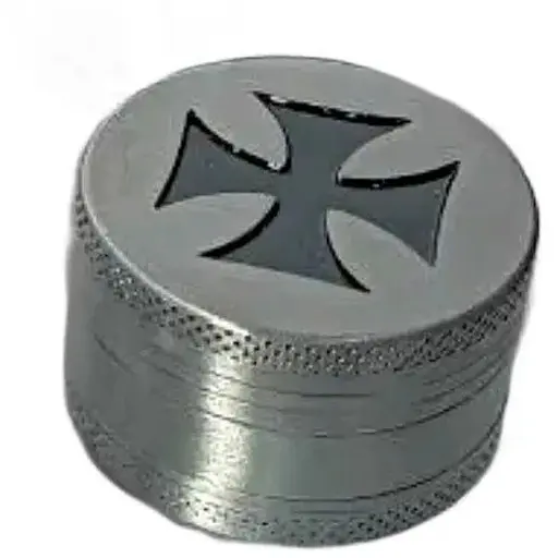 Гриндер для подрібнення тютюну Амстердам HL-243 Хрест, Silver (15772)