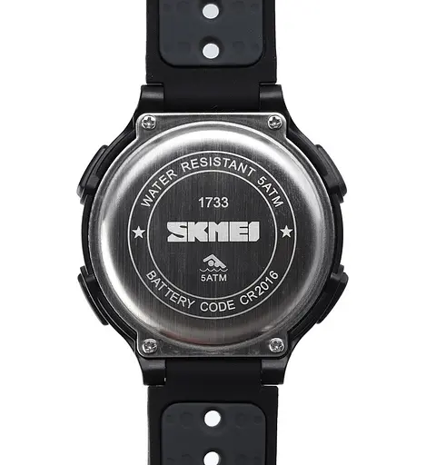 Наручний годинник чоловічий Skmei 1733 Black White, 1733BKWT (18460) - фото 8