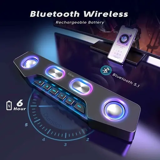 Акустична система Fifine A16 Gaming RGB Speaker [139318] - фото 4