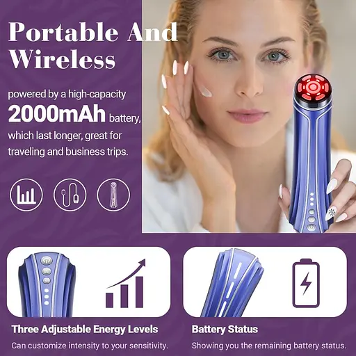 Радіочастотний апарат для підтяжки шкіри TUMAKOU 4 в 1 EMS - фото 2