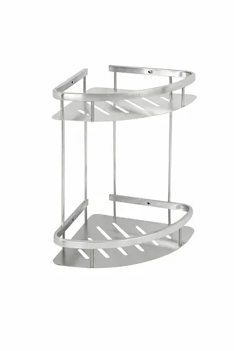 Полочка в ванную на 2 яруса Platinum 56 RY (9714) Нержавеющая сталь - фото 2