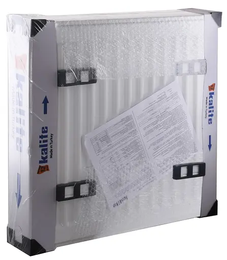 Радіатор сталевий панельний Kalite 22 низ/справа 500x400 (без INNER) 000023246, Білий - фото 2
