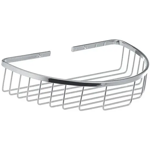 Полка в ванную полукруглая Zerix LR339 LL1457, Хром - фото 1