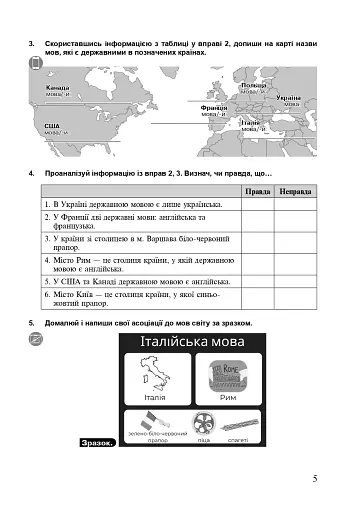 Українська мова. 5 клас. Робочий зошит. Частина 1 (за модельною програмою Заболотного О.В. та ін.) - фото 4