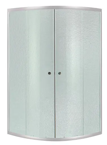 Набор Lidz Душевая кабина Latwa SC90x90.SAT.HIGH.FR полукруглая, стекло Frost 4 мм + Душевой поддон Kapielka ST90x90x41, с панелью - фото 2