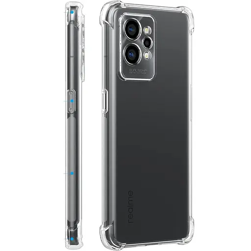TPU чохол Getman Ease logo посилені кути Full Camera для Realme GT2 Безбарвний прозорий - фото 2